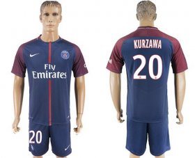 Wholesale Cheap Paris Saint-Germain #20 Kurzawa Home Soccer Club Jersey