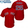 Wholesale Cheap Red Sox #25 Steve Pearce Red New Cool Base Stitched MLB Jersey