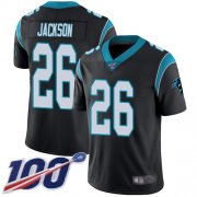 Wholesale Cheap Nike Panthers #26 Donte Jackson Black Team Color Men's Stitched NFL 100th Season Vapor Limited Jersey