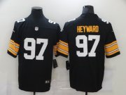 Wholesale Cheap Men's Pittsburgh Steelers #97 Cameron Heyward Black 2017 Vapor Untouchable Stitched NFL Nike Throwback Limited Jersey
