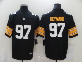 Wholesale Cheap Men\'s Pittsburgh Steelers #97 Cameron Heyward Black 2017 Vapor Untouchable Stitched NFL Nike Throwback Limited Jersey