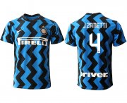 Wholesale Cheap Men 2020-2021 club Inter Milan home aaa versio 4 blue Soccer Jerseys