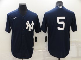 Wholesale Cheap Men\'s New York Yankees #5 Joe DiMaggio No Name Black Stitched Nike Cool Base Throwback Jersey
