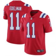 Wholesale Cheap Nike Patriots #11 Julian Edelman Red Alternate Men's Stitched NFL Vapor Untouchable Limited Jersey