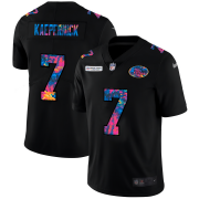 Cheap San Francisco 49ers #7 Colin Kaepernick Men's Nike Multi-Color Black 2020 NFL Crucial Catch Vapor Untouchable Limited Jersey