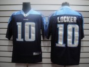 Wholesale Cheap Titans #10 Jake Locker Dark Blue Stitched NFL Jersey