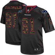 Wholesale Cheap Nike Texans #81 Owen Daniels Black Men's Stitched NFL Elite Camo Fashion Jersey