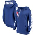 Wholesale Cheap Chicago Cubs G-III 4Her by Carl Banks Women's 12th Inning Pullover Hoodie Royal