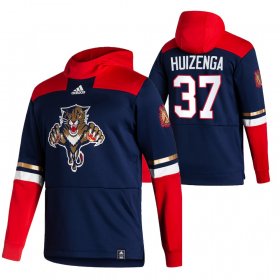 Wholesale Cheap Florida Panthers #37 Wayne Huizenga Adidas Reverse Retro Pullover Hoodie Navy