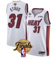 Wholesale Cheap Men's Miami Heat #31 Max Strus White 2023 Finals Association Edition With NO.6 Patch Stitched Basketball Jersey