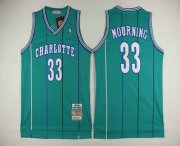 Wholesale Cheap Men's Charlotte Hornets #33 Alonzo Mourning 1992-93 Blue Hardwood Classics Soul Swingman Throwback Jersey