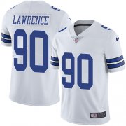 Wholesale Cheap Nike Cowboys #90 Demarcus Lawrence White Men's Stitched NFL Vapor Untouchable Limited Jersey