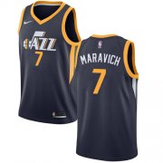 Wholesale Cheap Men's NBA Utah Jazz #7 Pete Maravich Swingman Navy Blue Association Edition Nike Jersey