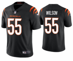 Wholesale Cheap Men\'s Black Cincinnati Bengals #55 Logan Wilson 2021 New Vapor Untouchable Limited Stitched Jersey