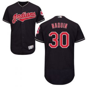 Wholesale Cheap Indians #30 Tyler Naquin Navy Blue Flexbase Authentic Collection Stitched MLB Jersey
