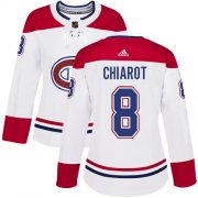 Wholesale Cheap Adidas Canadiens #8 Ben Chiarot White Road Authentic Women's Stitched NHL Jersey