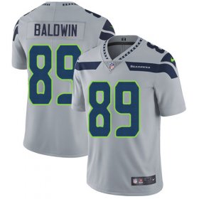 Wholesale Cheap Nike Seahawks #89 Doug Baldwin Grey Alternate Youth Stitched NFL Vapor Untouchable Limited Jersey