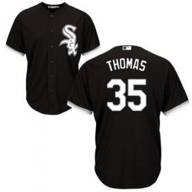 Wholesale Cheap White Sox #35 Frank Thomas Black Alternate Cool Base Stitched Youth MLB Jersey