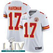 Wholesale Cheap Nike Chiefs #17 Mecole Hardman White Super Bowl LIV 2020 Men's Stitched NFL Vapor Untouchable Limited Jersey