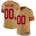 Wholesale Cheap Nike San Francisco 49ers Customized Gold Men's Stitched NFL Limited Inverted Legend Jersey