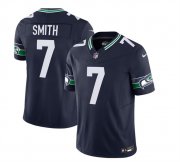Wholesale Cheap Men's Seattle Seahawks #7 Geno Smith 2023 F.U.S.E. Navy Limited Football Stitched Jersey