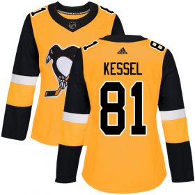 Wholesale Cheap Adidas Penguins #81 Phil Kessel Gold Alternate Authentic Women\'s Stitched NHL Jersey