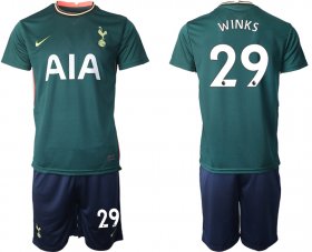 Wholesale Cheap Men 2020-2021 club Tottenham Hotspur away 29 green Soccer Jerseys