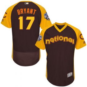 Wholesale Cheap Cubs #17 Kris Bryant Brown Flexbase Authentic Collection 2016 All-Star National League Stitched MLB Jersey