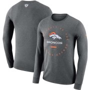 Wholesale Cheap Denver Broncos Nike Property Of Sideline Performance Long Sleeve T-Shirt Charcoal