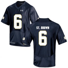 Wholesale Cheap Notre Dame Fighting Irish 6 Equanimeous St. Brown Navy College Football Jersey