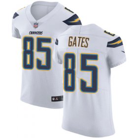 Wholesale Cheap Nike Chargers #85 Antonio Gates White Men\'s Stitched NFL Vapor Untouchable Elite Jersey