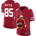 Cheap San Francisco 49ers #85 George Kittle Nike Team Hero Vapor Limited NFL Jersey Red
