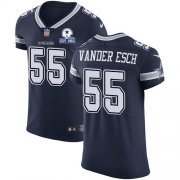 Wholesale Cheap Nike Cowboys #55 Leighton Vander Esch Navy Blue Team Color Men's Stitched With Established In 1960 Patch NFL Vapor Untouchable Elite Jersey