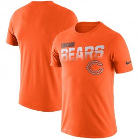Wholesale Cheap Chicago Bears Nike Sideline Line of Scrimmage Legend Performance T-Shirt Orange