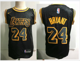 Cheap Los Angeles Lakers #24 Kobe Bryant Black Toddlers Jersey