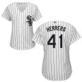 Wholesale Cheap White Sox #41 Kelvin Herrera Women's Cool Base White Stitched MLB Jersey