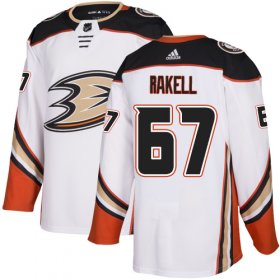 Wholesale Cheap Adidas Ducks #67 Rickard Rakell White Road Authentic Youth Stitched NHL Jersey