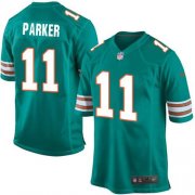 Wholesale Cheap Nike Dolphins #11 DeVante Parker Aqua Green Alternate Youth Stitched NFL Elite Jersey