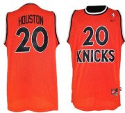 Wholesale Cheap New York Knicks #20 Allan Houston Orange Swingman Throwback Jersey