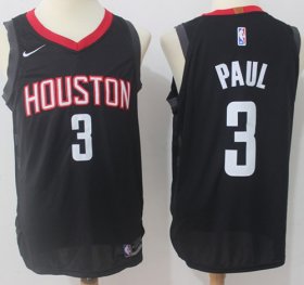 Wholesale Cheap Nike Houston Rockets #3 Chris Paul Black NBA Authentic Statement Edition Jersey