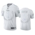 Wholesale Cheap Carolina Panthers #1 Cam Newton Men's Nike Platinum NFL MVP Limited Edition Jersey