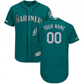 Wholesale Cheap Seattle Mariners Majestic Alternate Flex Base Authentic Collection Custom Jersey Green