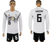 Wholesale Cheap Germany #6 Khedira White Home Long Sleeves Soccer Country Jersey