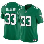 Cheap Men's Philadelphia Eagles #33 Cooper DeJean Green 2024 Draft F.U.S.E. Vapor Untouchable Throwback Limited Football Stitched Jersey