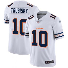 Wholesale Cheap Nike Bears #10 Mitchell Trubisky White Men\'s Stitched NFL Limited Team Logo Fashion Jersey