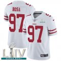 Wholesale Cheap Nike 49ers #97 Nick Bosa White Super Bowl LIV 2020 Men's Stitched NFL Vapor Untouchable Limited Jersey