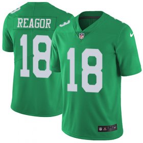 Wholesale Cheap Nike Eagles #18 Jalen Reagor Green Men\'s Stitched NFL Limited Rush Jersey