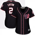 Wholesale Cheap Nationals #2 Adam Eaton Navy Blue Alternate Women's Stitched MLB Jersey
