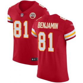 Wholesale Cheap Nike Chiefs #81 Kelvin Benjamin Red Team Color Men\'s Stitched NFL Vapor Untouchable Elite Jersey