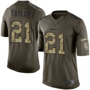 Wholesale Cheap Nike Redskins #21 Sean Taylor Green Men's Stitched NFL Limited 2015 Salute To Service Jersey